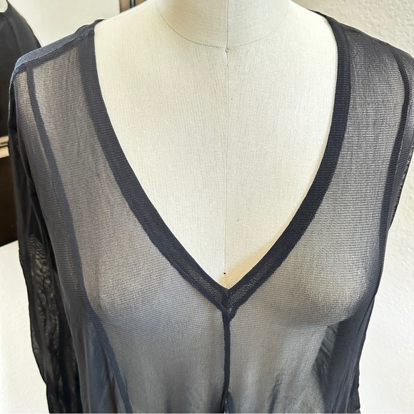 We Are Hah X Free People Mama C Lace + Mesh Maxi Dress in Oversized Small In Blk - Picture 4 of 7